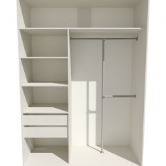 Шкаф-купе 1600 серии SOFT D8+D2+B2+PL4 (2 ящика+F обр.штанга) профиль «Графит» в Качканаре - kachkanar.mebel24.online | фото 3