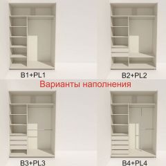 Шкаф-купе 1600 серии SOFT D8+D2+B2+PL4 (2 ящика+F обр.штанга) профиль «Графит» в Качканаре - kachkanar.mebel24.online | фото 6