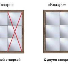 Шкаф-купе №19 Серия 3 Квадро (1700) Ясень Анкор светлый в Качканаре - kachkanar.mebel24.online | фото 3