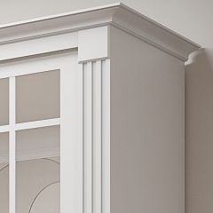 Шкаф-купе 2150 серии NEW CLASSIC K5+K5+K5+B22+PL3 (по 2 ящика лев/прав+1 штанга+1полка) профиль «Капучино» в Качканаре - kachkanar.mebel24.online | фото 4