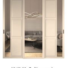 Шкаф-купе 2450 серии NEW CLASSIC K1+K1+K1+B22+PL4 (по 2 ящика лев/прав+F обр.штанга) профиль «Капучино» в Качканаре - kachkanar.mebel24.online | фото 15