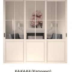 Шкаф-купе 2450 серии NEW CLASSIC K1+K1+K1+B22+PL4 (по 2 ящика лев/прав+F обр.штанга) профиль «Капучино» в Качканаре - kachkanar.mebel24.online | фото 16