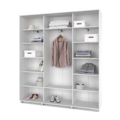 МАРТИН Шкаф-купе с зеркалами Анкор светлый (2000*450) М403 в Качканаре - kachkanar.mebel24.online | фото 2