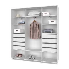 МАРТИН Шкаф-купе с зеркалами Анкор светлый (2000*450) М403 в Качканаре - kachkanar.mebel24.online | фото 4