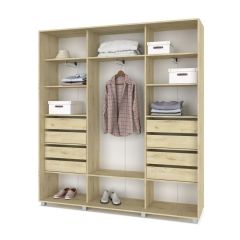 МАРТИН Шкаф-купе с зеркалом Ирландский дуб (2000*450) М402 в Качканаре - kachkanar.mebel24.online | фото 4