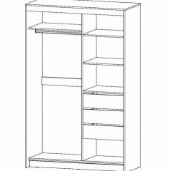РИВЬЕРА Шкаф-купе 2х створчатый в Качканаре - kachkanar.mebel24.online | фото 2