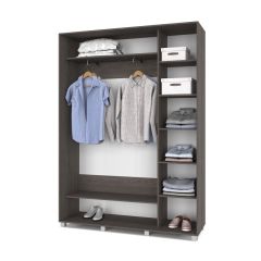 РОЛАНД Шкаф-купе Анкор темный (450*1600) Р461 в Качканаре - kachkanar.mebel24.online | фото 3