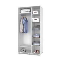 РОЛАНД Шкаф-купе с зеркалами Анкор светлый (600*1100) Р613 в Качканаре - kachkanar.mebel24.online | фото 2