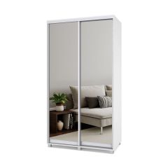 РОЛАНД Шкаф-купе с зеркалами Анкор светлый (600*1300) Р633 в Качканаре - kachkanar.mebel24.online | фото 1