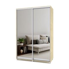 РОЛАНД Шкаф-купе с зеркалами Ирландский дуб (450*1500) Р453 в Качканаре - kachkanar.mebel24.online | фото 2