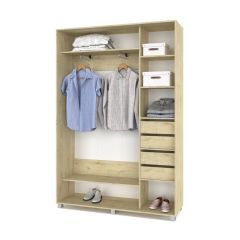 РОЛАНД Шкаф-купе с зеркалами Ирландский дуб (450*1500) Р453 в Качканаре - kachkanar.mebel24.online | фото 5