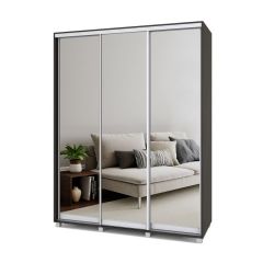 РОЛАНД Шкаф-купе с зеркалами Венге (450*1700) Р473 в Качканаре - kachkanar.mebel24.online | фото