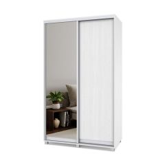 РОЛАНД Шкаф-купе с зеркалом Анкор светлый (450*1300) Р432 в Качканаре - kachkanar.mebel24.online | фото 1