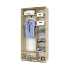 РОЛАНД Шкаф-купе с зеркалом Ирландский дуб (450*1100) Р412 в Качканаре - kachkanar.mebel24.online | фото 3