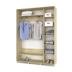 РОЛАНД Шкаф-купе с зеркалом Ирландский дуб (450*1600) Р462 в Качканаре - kachkanar.mebel24.online | фото 3