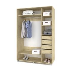 РОЛАНД Шкаф-купе с зеркалом Ирландский дуб (600*1600) Р662 в Качканаре - kachkanar.mebel24.online | фото 4