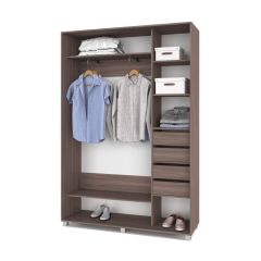 РОЛАНД Шкаф-купе Шимо темный (450*1200) Р421 в Качканаре - kachkanar.mebel24.online | фото 4