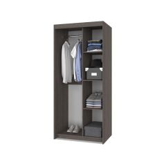 ТОМАС Шкаф-купе с зеркалом Анкор темный/светлый Т22 в Качканаре - kachkanar.mebel24.online | фото 2