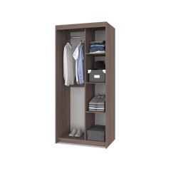 ТОМАС Шкаф-купе с зеркалом Шимо темный/светлый Т22 в Качканаре - kachkanar.mebel24.online | фото 2