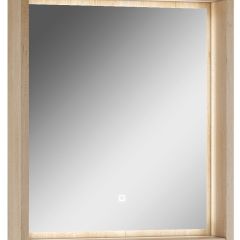 Шкаф-зеркало Nice 60 с подсветкой Домино (DN4706HZ) в Качканаре - kachkanar.mebel24.online | фото