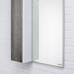 Шкаф-зеркало Uno 60 Дуб серый левый/правый Домино (DU1503HZ) в Качканаре - kachkanar.mebel24.online | фото 8