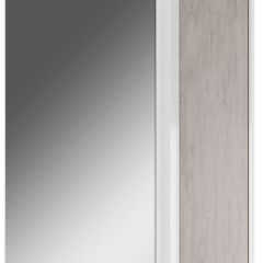 Шкаф-зеркало Uno 60 Дуб серый левый/правый Домино (DU1503HZ) в Качканаре - kachkanar.mebel24.online | фото