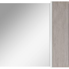 Шкаф-зеркало Uno 80 Дуб серый левый/правый Домино (DU1504HZ) в Качканаре - kachkanar.mebel24.online | фото 5