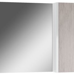 Шкаф-зеркало Uno 80 Дуб серый левый/правый Домино (DU1504HZ) в Качканаре - kachkanar.mebel24.online | фото