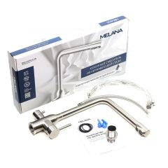Смеситель д/кухни MELANA-F610304 Stello нерж.сталь, с переключателем на фильтр, однорычажный, сатин в Качканаре - kachkanar.mebel24.online | фото 2