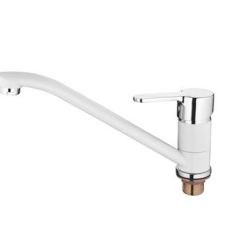 Смеситель для кухни Accoona A4167G белый в Качканаре - kachkanar.mebel24.online | фото