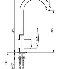 Смеситель MS-006 в Качканаре - kachkanar.mebel24.online | фото 2