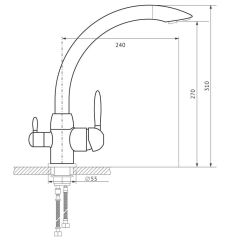 Смеситель MS-013 в Качканаре - kachkanar.mebel24.online | фото 2