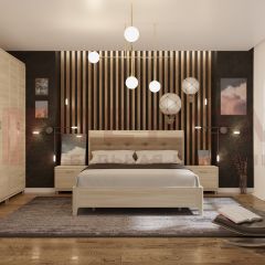 Спальня Мелисса композиция 2 (Ясень Асахи) в Качканаре - kachkanar.mebel24.online | фото