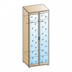 Спальня Мелисса композиция 2 (Ясень Асахи) в Качканаре - kachkanar.mebel24.online | фото 2