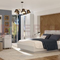 Спальня Мелисса композиция 3 (Снежный Ясень) в Качканаре - kachkanar.mebel24.online | фото