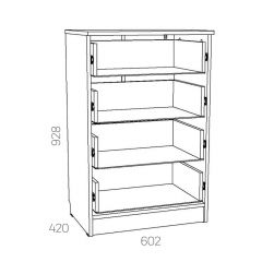 НМ 040.38 Х Комод "Оливия" в Качканаре - kachkanar.mebel24.online | фото 3