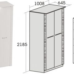 Спальный гарнитур Элана (модульная) Бодега белая в Качканаре - kachkanar.mebel24.online | фото 10