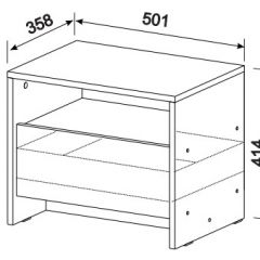 Спальный гарнитур МСП-1 (Ясень Анкор светлый) 1400 в Качканаре - kachkanar.mebel24.online | фото 6