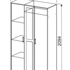 Спальный гарнитур МСП-1 (Ясень Анкор светлый) 1600 в Качканаре - kachkanar.mebel24.online | фото 9