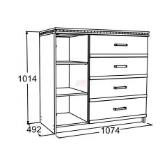 Спальный гарнитур Ольга-13 (модульный) в Качканаре - kachkanar.mebel24.online | фото 14