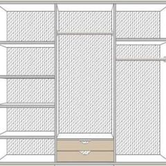 Спальный гарнитур Ольга (модульная) беж/золото в Качканаре - kachkanar.mebel24.online | фото 3