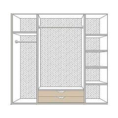 Спальный гарнитур Роза (модульная) беж в Качканаре - kachkanar.mebel24.online | фото 6