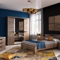 Спальный гарнитур  Соренто (Дуб стирлинг) в Качканаре - kachkanar.mebel24.online | фото