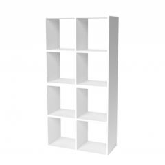 Стеллаж 8 секций (белый) в Качканаре - kachkanar.mebel24.online | фото 1