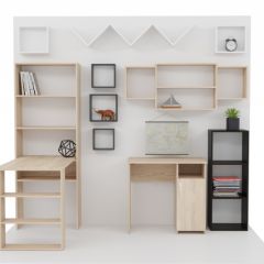 Стеллаж Элемент-1 (дуб сонома) в Качканаре - kachkanar.mebel24.online | фото 4