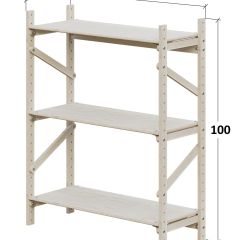 Стеллаж Конструктор Арт.С1000-1 в Качканаре - kachkanar.mebel24.online | фото 2