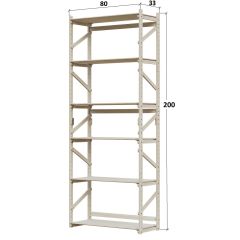 Стеллаж Конструктор Арт.С2000-1 в Качканаре - kachkanar.mebel24.online | фото 2