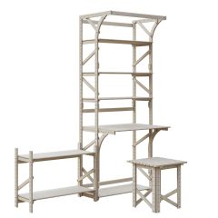 Стеллаж+стол Конструктор Арт.СRСт1-1 в Качканаре - kachkanar.mebel24.online | фото 3