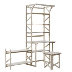 Стеллаж+стол со стойкой Конструктор Арт.СRСт2-1 в Качканаре - kachkanar.mebel24.online | фото 3