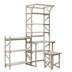 Стеллаж+стол со стойкой Конструктор Арт.СRСт2-1 в Качканаре - kachkanar.mebel24.online | фото 5
